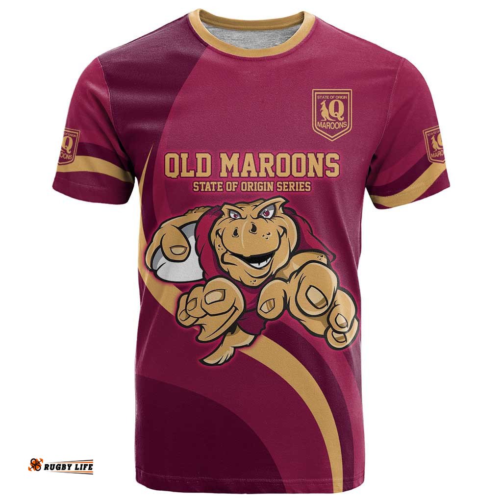 custom qld maroons cane toad t shirt queensland origin no1