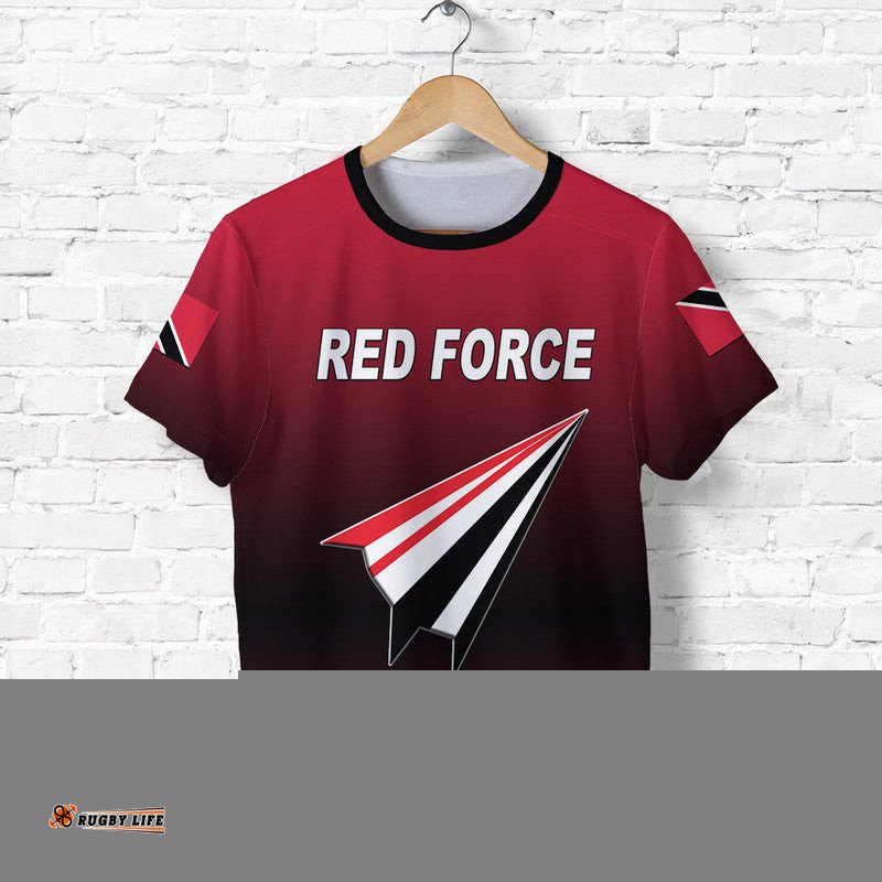 custom personalised trinidad and tobago cricket red force t shirt original style