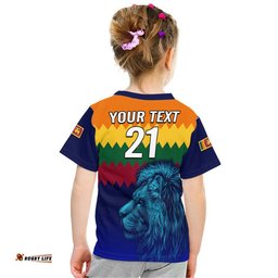 custom personalised sri lanka the lions cricket t shirt