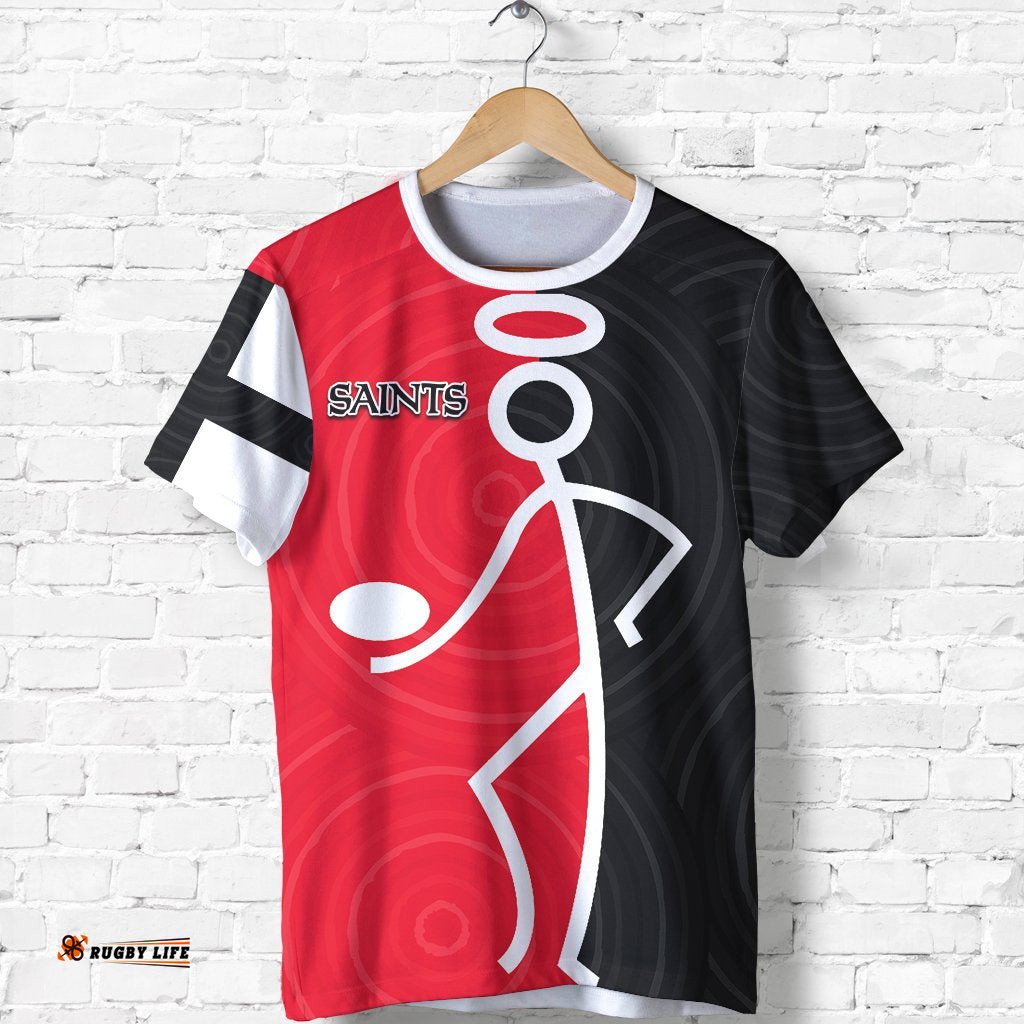 saints stickman indigenous t shirt