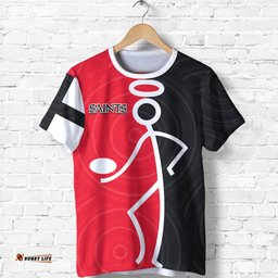 saints stickman indigenous t shirt