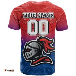 custom knights permier 2023 t shirt nrl mascot with aboriginal
