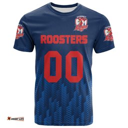 sydney roosters t shirt logo sport ombre nrl 0