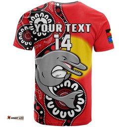 custom text and number dolphins rugby naidoc 2023 t shirt for our elders aboriginal
