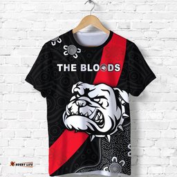 custom personalised west football club t shirt the bloods alice springs custom text and number