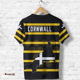 cornwall t shirts rugby simple line version