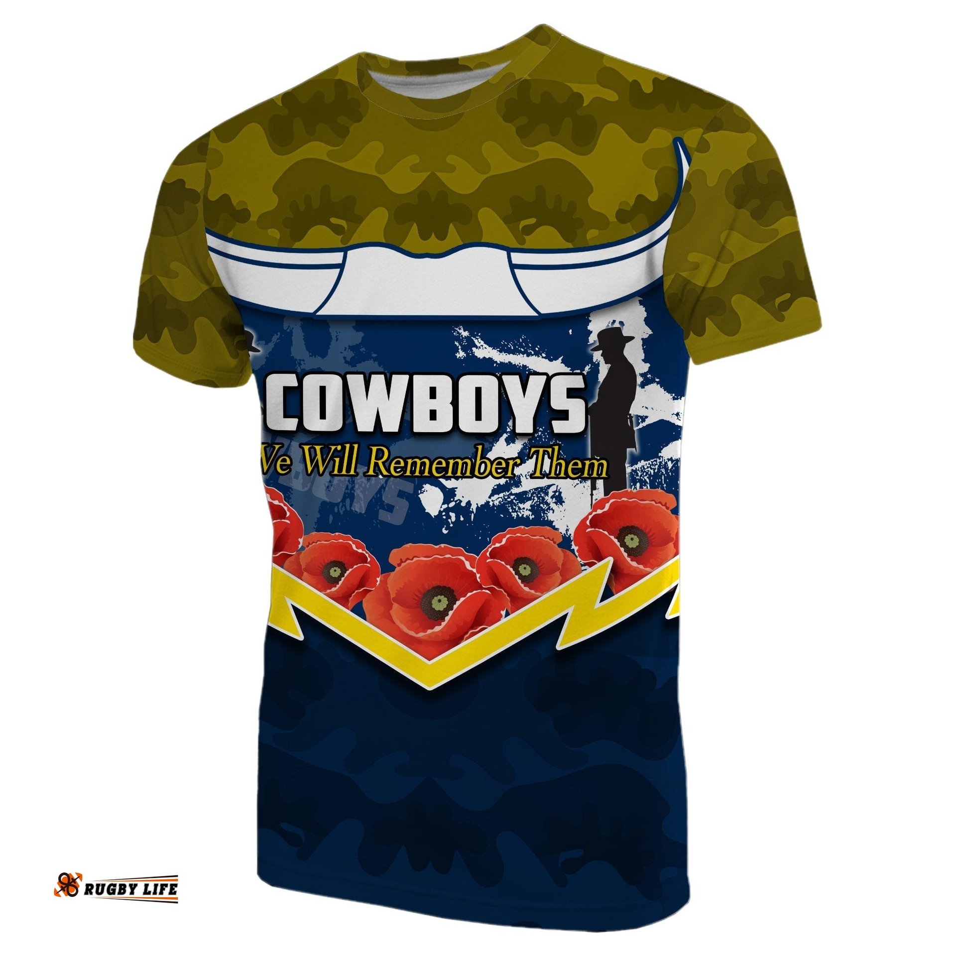 north queensland cowboys t shirt we will remember themAmazing Aussie