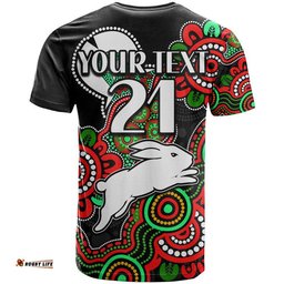 custom personalised rabbitohs rugby t shirt naidoc torres strait for our elders