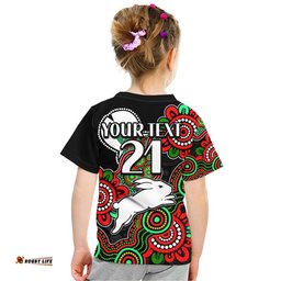custom personalised rabbitohs rugby t shirt naidoc torres strait for our elders