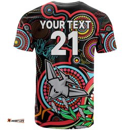 custom bombers football aboriginal art t shirt naidoc indigenous tribal