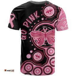 australia indigenous t shirt breast cancer ribbon butterfly aboriginal arts