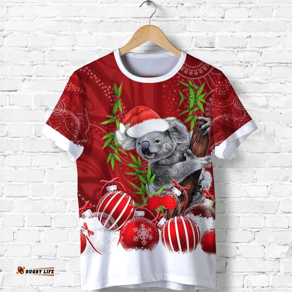 australia koala aboriginal t shirt merry christmas