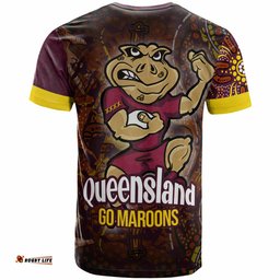 queensland rugby league team t shirt custom queensland maroons sport state of origin t shirt rlt14