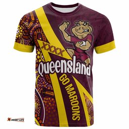 queensland rugby league team t shirt custom queensland maroons sport state of origin t shirt rlt14