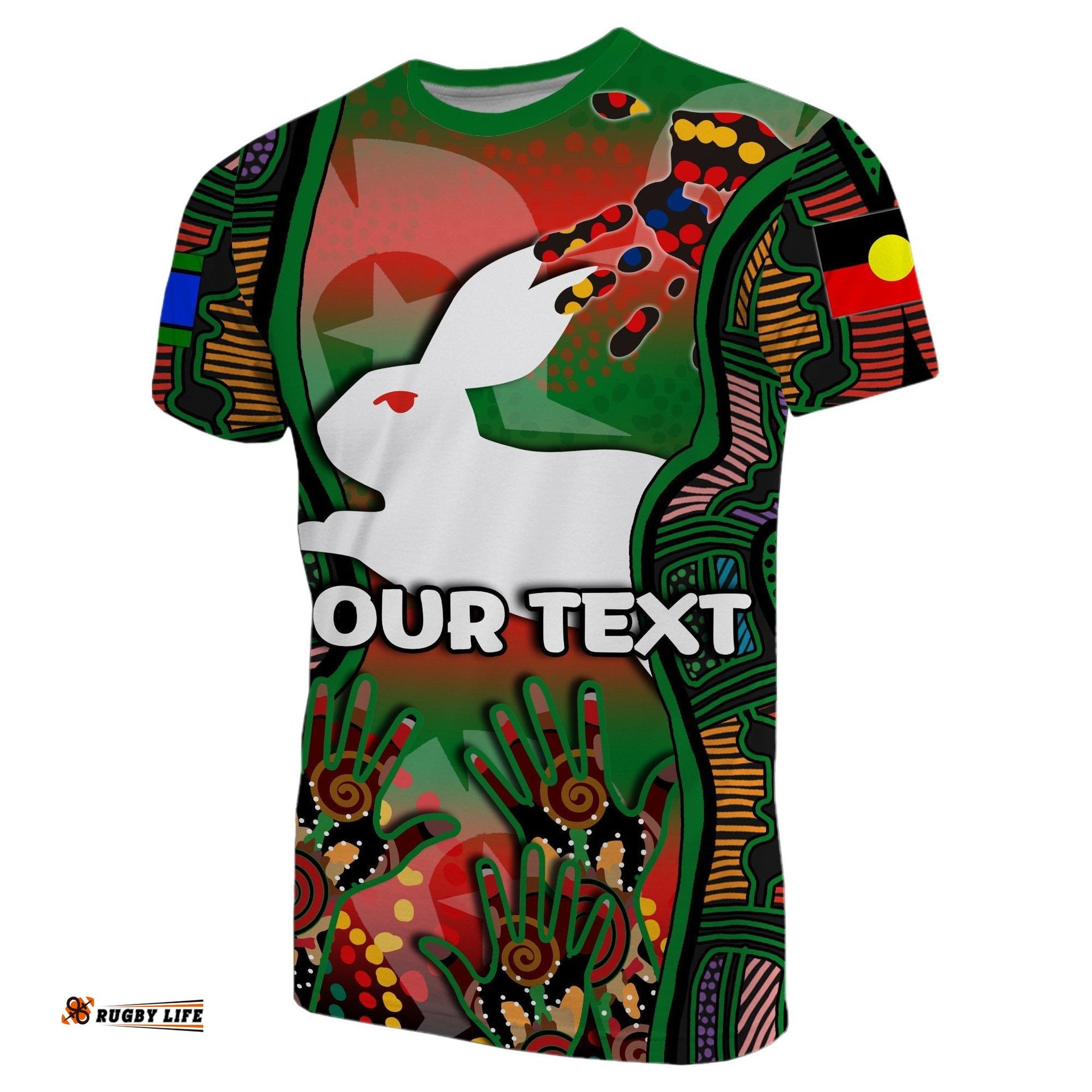 custom personalisednaidoc rabbitohs t shirt torres strait islander