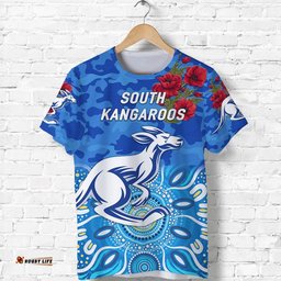 custom personalised south alice football club kangaroos anzac t shirt indigenous vibes