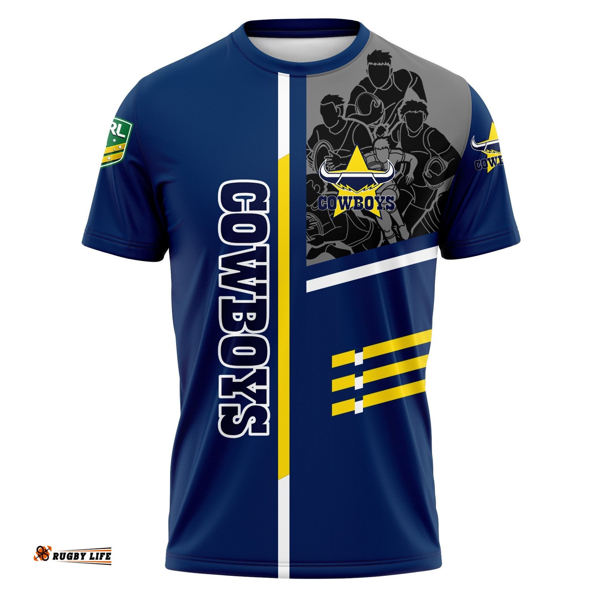 north queensland cowboys t shirt personalized rugby for fan nrl 0Amazing Aussie