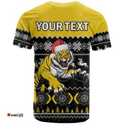 custom personalised richmond football t shirt tigers indigenous merry christmas