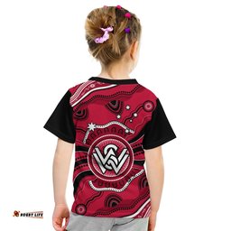 western sydney wanderers football t shirt aboriginal art