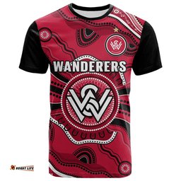 western sydney wanderers football t shirt aboriginal art