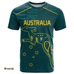 custom australia rugby t shirt proud of aussie kangaroo