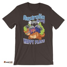 t shirt kangaroo t shirt koala aus flag unisex