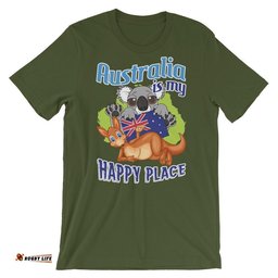 t shirt kangaroo t shirt koala aus flag unisex