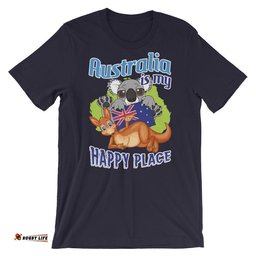 t shirt kangaroo t shirt koala aus flag unisex