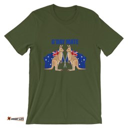 t shirt kangaroo t shirt aus flag unisex