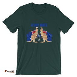 t shirt kangaroo t shirt aus flag unisex