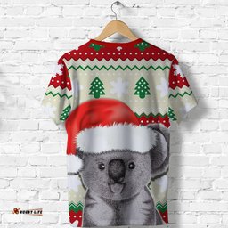 australia merry christmas t shirt koala lovers