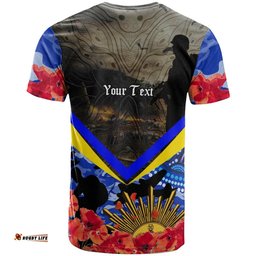 cowboys rugby t shirt aboriginal anzac day cowboys with poppy flower indigenous t shirt