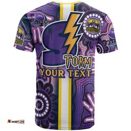 storm rugby t shirt custom storm rugby ball aboriginal indigenous sport style t shirt