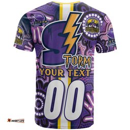 storm rugby t shirt custom storm rugby ball aboriginal indigenous sport style t shirt