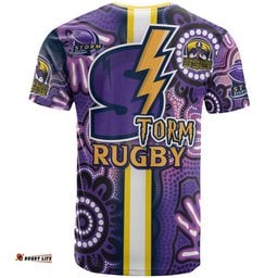storm rugby t shirt custom storm rugby ball aboriginal indigenous sport style t shirt