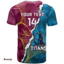 custom broncos and titans rugby 2024 t shirt dynamic style
