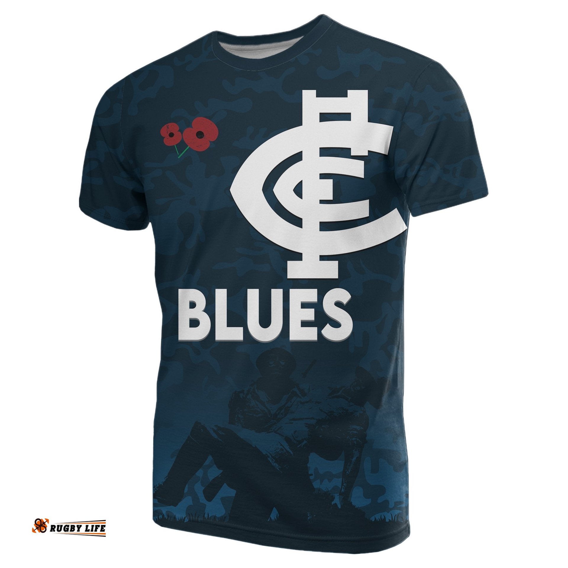 blues t shirt anzac day