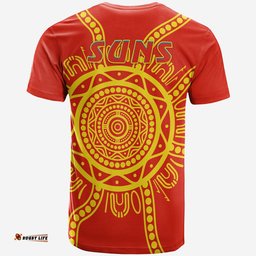 custom personalised suns football t shirt simple gold coast