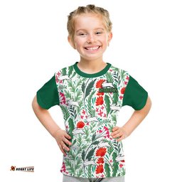 custom personalised rabbitohs poppy flowers field t shirt