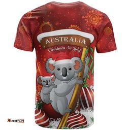 australia koala t shirt christmas in july red