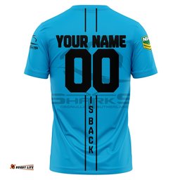cronulla sutherland sharks t shirt personalized rugby for fan nrl