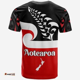 waitangi day t shirt maori fern and tino rangatiratanga flag
