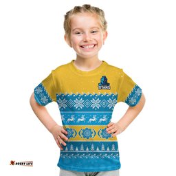 custom personalised titans rugby t shirt indigenous merry christmas