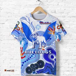 canterbury bankstown bulldogs t shirt naidoc heal country heal our nation white