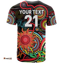 custom suns football aboriginal art t shirt naidoc indigenous tribal