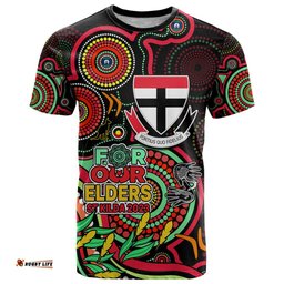 custom st kilda football aboriginal art t shirt naidoc indigenous tribal
