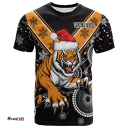 tigers christmas rugby t shirt custom super tigers t shirt