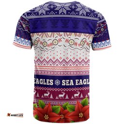 sea eagles rugby chrstmas t shirt custom sea eagles ugly christmas knitted t shirt