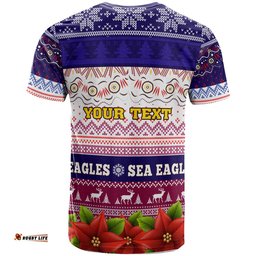 sea eagles rugby chrstmas t shirt custom sea eagles ugly christmas knitted t shirt