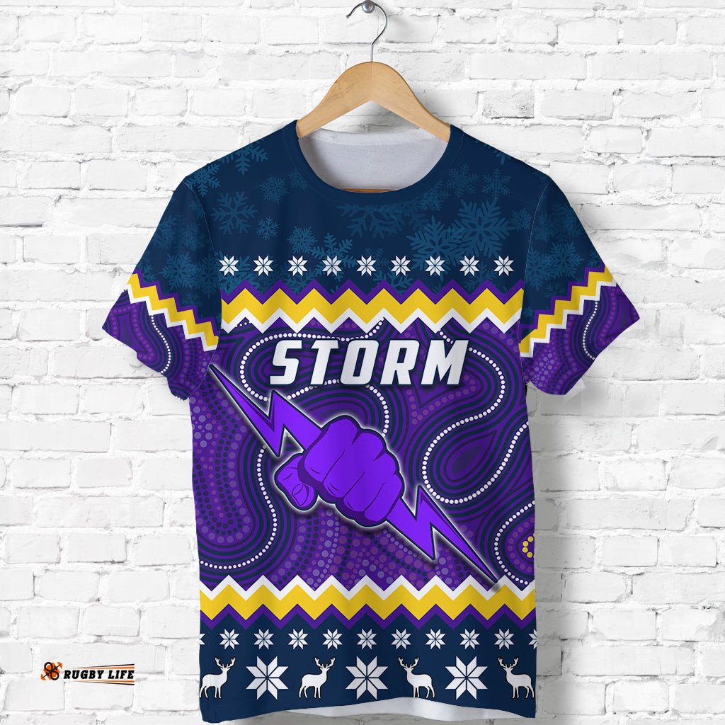 storm t shirt christmas melbourne mix indigenous